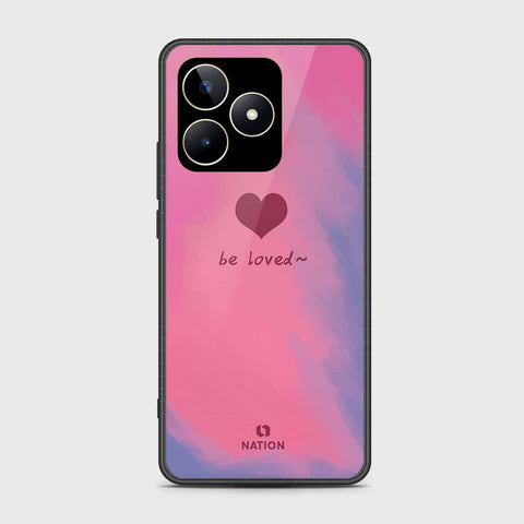 Realme C53 Cover- Onation Heart Series - HQ Ultra Shine Premium Infinity Glass Soft Silicon Borders Case