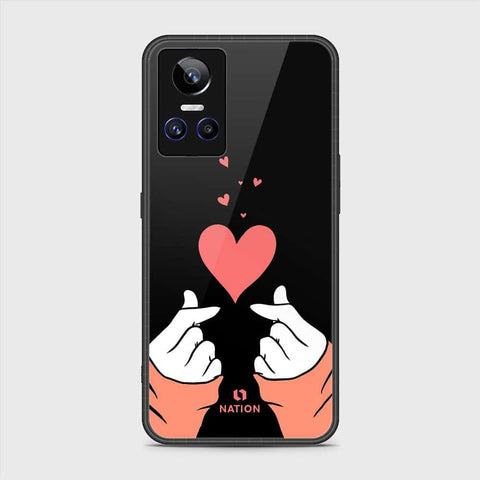 Realme GT Neo 3 Cover- Onation Heart Series - HQ Ultra Shine Premium Infinity Glass Soft Silicon Borders Case