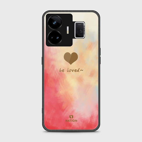 Realme GT3 Cover- Onation Heart Series - HQ Ultra Shine Premium Infinity Glass Soft Silicon Borders Case