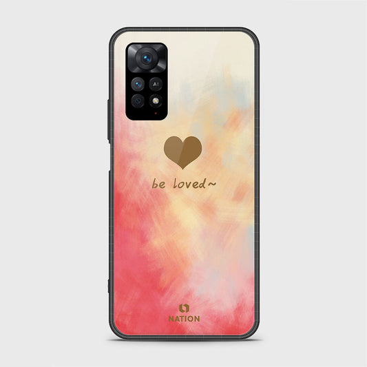 Xiaomi Redmi Note 11 Pro Cover- Onation Heart Series - HQ Ultra Shine Premium Infinity Glass Soft Silicon Borders Case