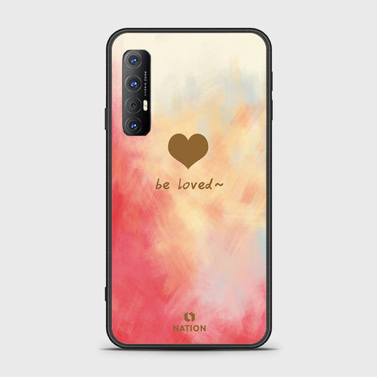 Oppo Reno 3 Pro 5G Cover - Onation Heart Series - HQ Ultra Shine Premium Infinity Glass Soft Silicon Borders Case