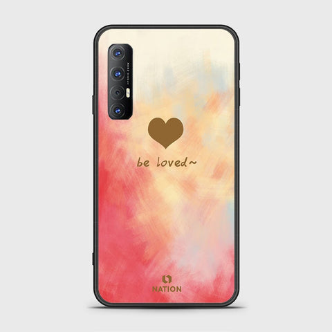 Oppo Reno 3 Pro 5G Cover - Onation Heart Series - HQ Ultra Shine Premium Infinity Glass Soft Silicon Borders Case