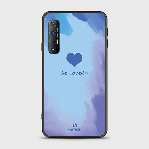 Oppo Reno 3 Pro 5G Cover - Onation Heart Series - HQ Ultra Shine Premium Infinity Glass Soft Silicon Borders Case