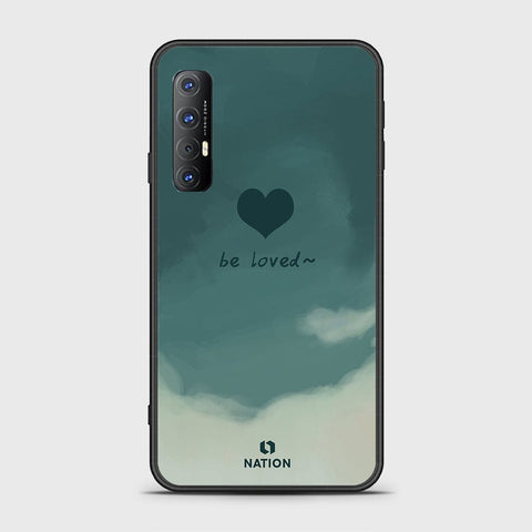 Oppo Reno 3 Pro 5G Cover - Onation Heart Series - HQ Ultra Shine Premium Infinity Glass Soft Silicon Borders Case