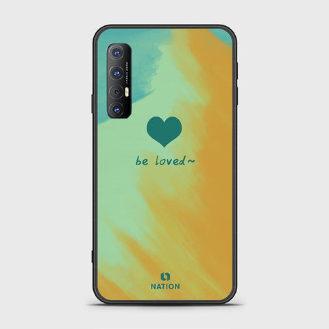 Oppo Reno 3 Pro 5G Cover - Onation Heart Series - HQ Ultra Shine Premium Infinity Glass Soft Silicon Borders Case