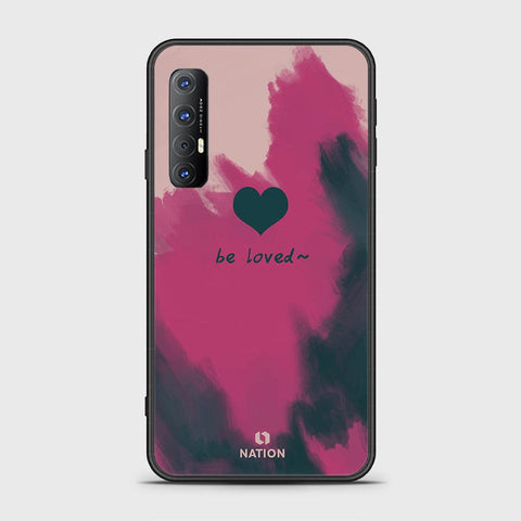 Oppo Reno 3 Pro 5G Cover - Onation Heart Series - HQ Ultra Shine Premium Infinity Glass Soft Silicon Borders Case