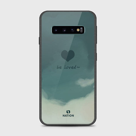 Samsung Galaxy S10 5G Cover- Onation Heart Series - HQ Ultra Shine Premium Infinity Glass Soft Silicon Borders Case