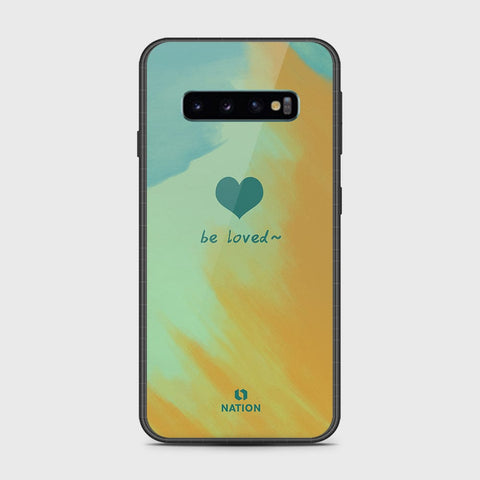 Samsung Galaxy S10 5G Cover- Onation Heart Series - HQ Ultra Shine Premium Infinity Glass Soft Silicon Borders Case