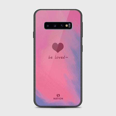 Samsung Galaxy S10 5G Cover- Onation Heart Series - HQ Ultra Shine Premium Infinity Glass Soft Silicon Borders Case