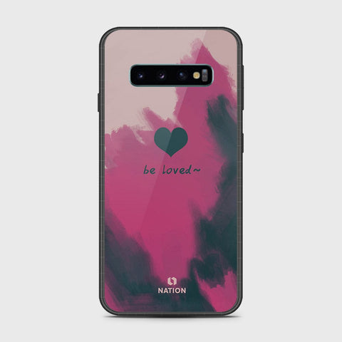 Samsung Galaxy S10 5G Cover- Onation Heart Series - HQ Ultra Shine Premium Infinity Glass Soft Silicon Borders Case