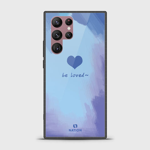 Samsung Galaxy S22 Ultra 5G Cover - Onation Heart Series - HQ Ultra Shine Premium Infinity Glass Soft Silicon Borders Case g31