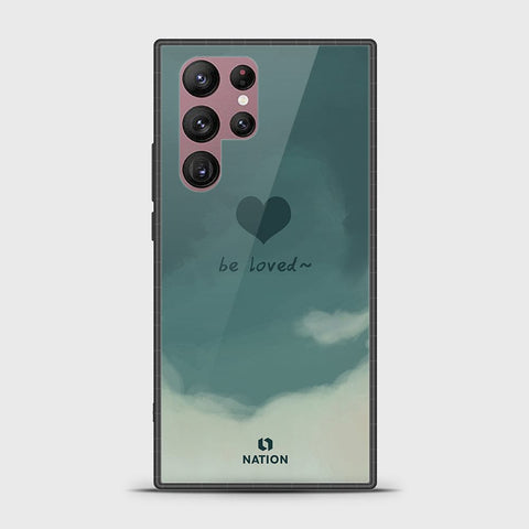 Samsung Galaxy S22 Ultra 5G Cover - Onation Heart Series - HQ Ultra Shine Premium Infinity Glass Soft Silicon Borders Case g31