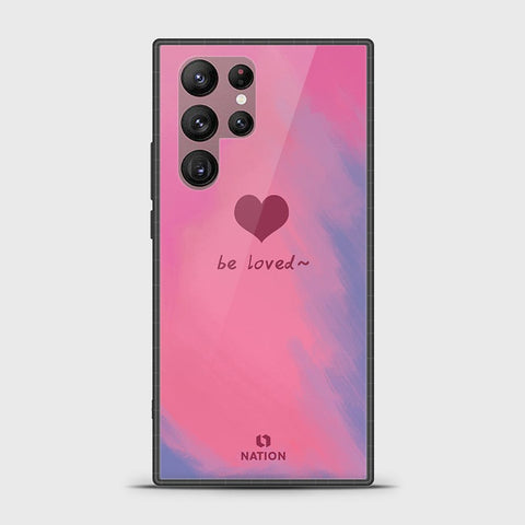 Samsung Galaxy S22 Ultra 5G Cover - Onation Heart Series - HQ Ultra Shine Premium Infinity Glass Soft Silicon Borders Case g31