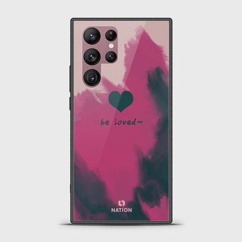 Samsung Galaxy S22 Ultra 5G Cover - Onation Heart Series - HQ Ultra Shine Premium Infinity Glass Soft Silicon Borders Case g31