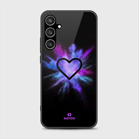 Samsung Galaxy S23 FE  Cover- Onation Heart Series - HQ Ultra Shine Premium Infinity Glass Soft Silicon Borders Case