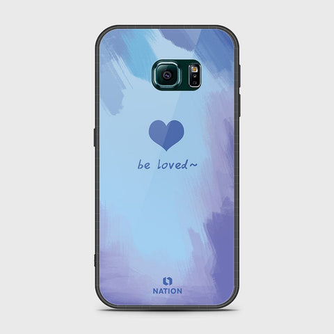 Samsung Galaxy S6 Edge Cover- Onation Heart Series - HQ Ultra Shine Premium Infinity Glass Soft Silicon Borders Case