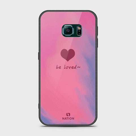 Samsung Galaxy S6 Edge Cover- Onation Heart Series - HQ Ultra Shine Premium Infinity Glass Soft Silicon Borders Case