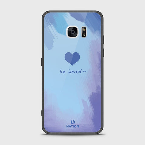Samsung Galaxy S7 Edge Cover- Onation Heart Series - HQ Ultra Shine Premium Infinity Glass Soft Silicon Borders Case