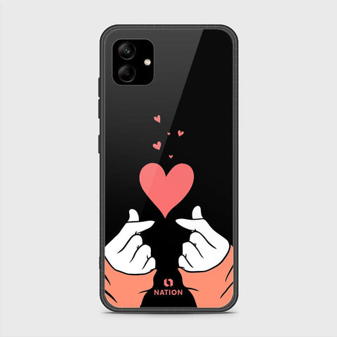 Samsung Galaxy M13 5G Cover- Onation Heart Series - HQ Ultra Shine Premium Infinity Glass Soft Silicon Borders Case