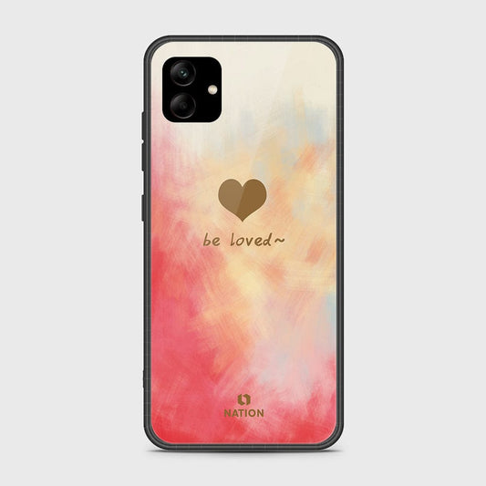 Samsung Galaxy A04e Cover - Onation Heart Series - HQ Ultra Shine Premium Infinity Glass Soft Silicon Borders Case