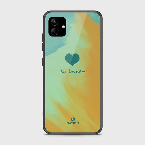 Samsung Galaxy A04e Cover - Onation Heart Series - HQ Ultra Shine Premium Infinity Glass Soft Silicon Borders Case