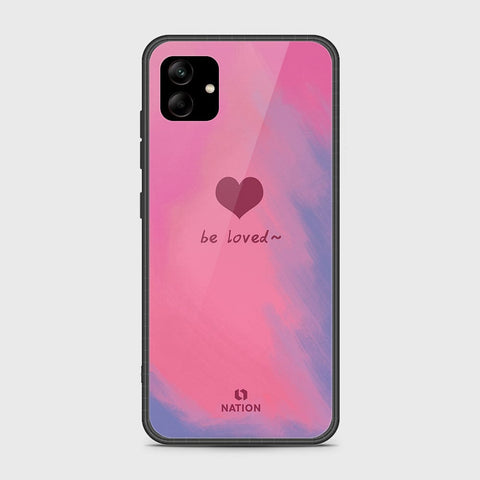 Samsung Galaxy A04e Cover - Onation Heart Series - HQ Ultra Shine Premium Infinity Glass Soft Silicon Borders Case