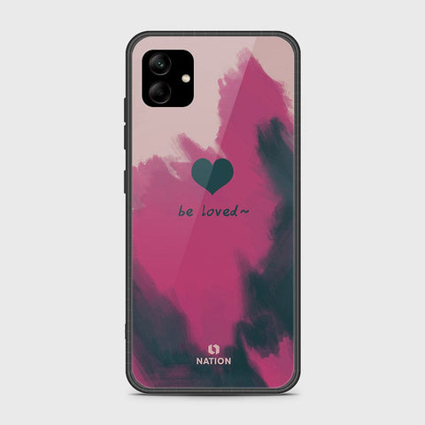 Samsung Galaxy A04e Cover - Onation Heart Series - HQ Ultra Shine Premium Infinity Glass Soft Silicon Borders Case