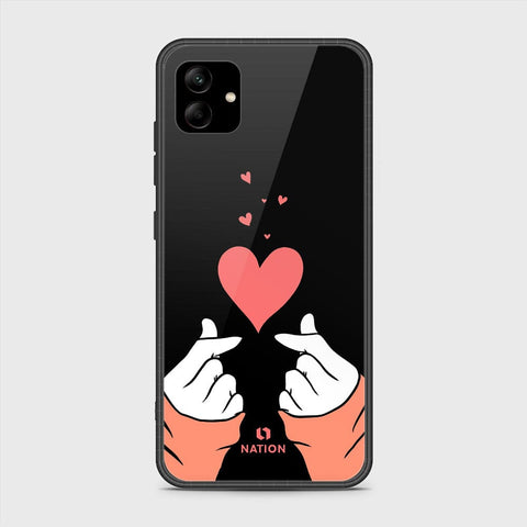 Samsung Galaxy A04e Cover - Onation Heart Series - HQ Ultra Shine Premium Infinity Glass Soft Silicon Borders Case