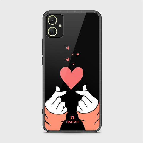 Samsung Galaxy A05 Cover- Onation Heart Series - HQ Ultra Shine Premium Infinity Glass Soft Silicon Borders Case