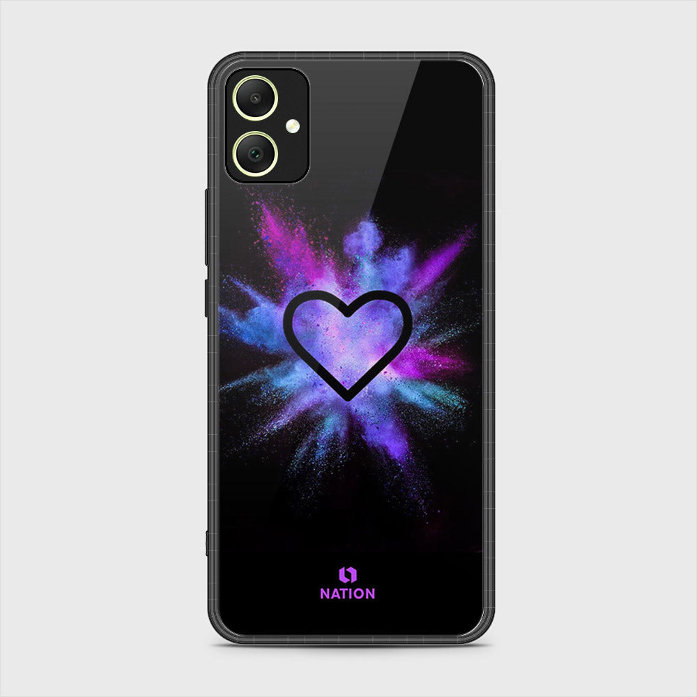Samsung Galaxy A05 Cover- Onation Heart Series - HQ Ultra Shine Premium Infinity Glass Soft Silicon Borders Case (Fast Delivery) (H)