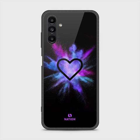 Samsung Galaxy A13 5G Cover- Onation Heart Series - HQ Ultra Shine Premium Infinity Glass Soft Silicon Borders Case