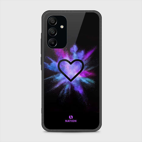 Samsung Galaxy A15 4G Cover- Onation Heart Series - HQ Ultra Shine Premium Infinity Glass Soft Silicon Borders Case