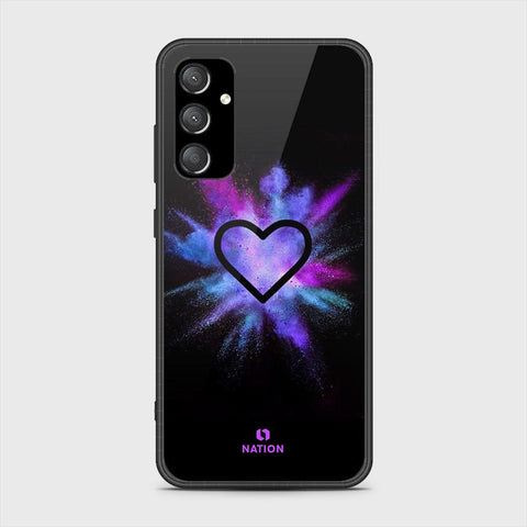 Samsung Galaxy A34 5G Cover- Onation Heart Series - HQ Ultra Shine Premium Infinity Glass Soft Silicon Borders Case