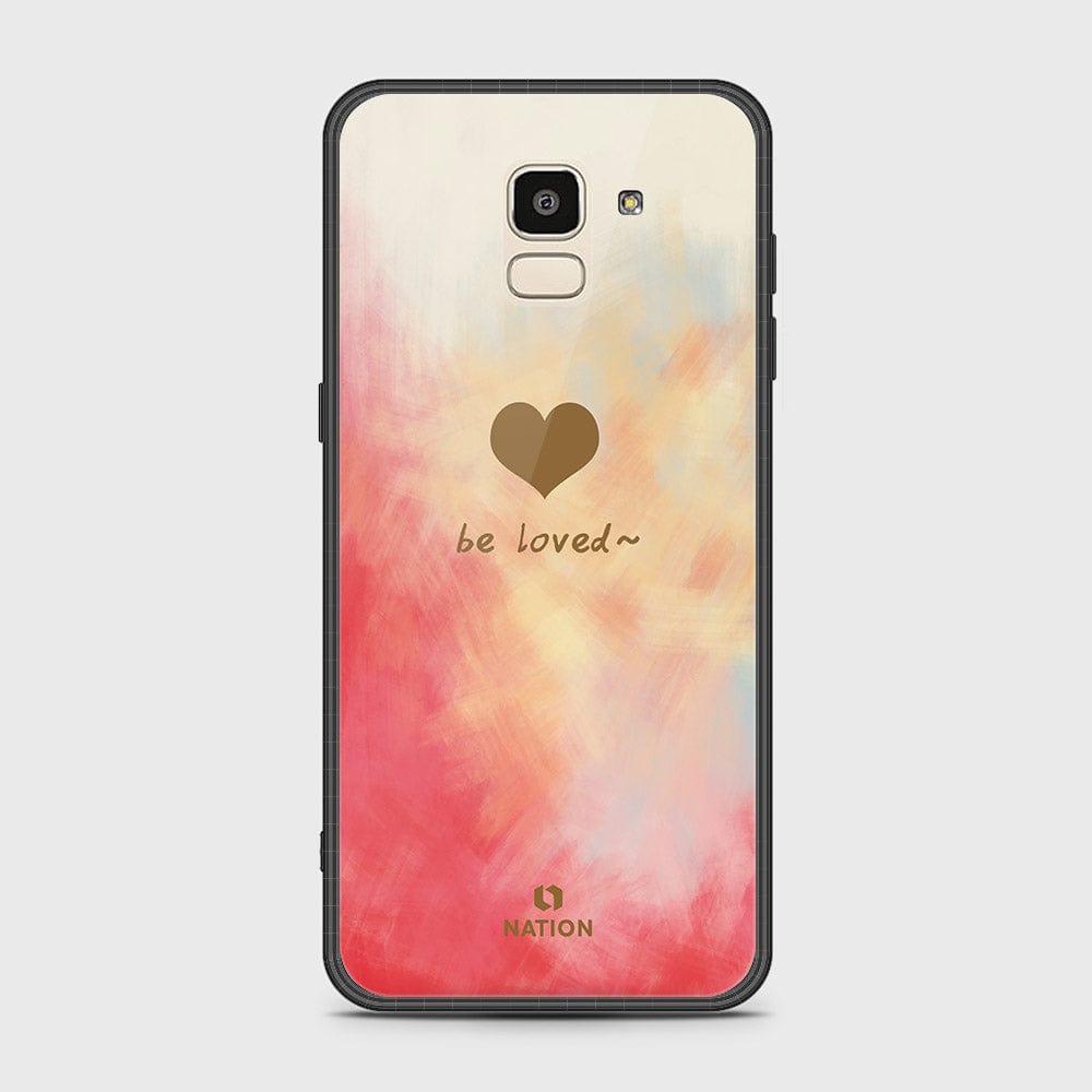 Samsung Galaxy J6 2018 Cover - Onation Heart Series - HQ Ultra Shine Premium Infinity Glass Soft Silicon Borders Case