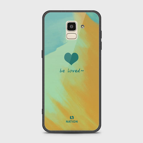Samsung Galaxy J6 2018 Cover - Onation Heart Series - HQ Ultra Shine Premium Infinity Glass Soft Silicon Borders Case