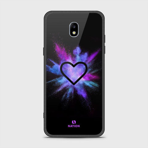 Samsung Galaxy J7 Pro / J7 2017 / J730 Cover - Onation Heart Series - HQ Ultra Shine Premium Infinity Glass Soft Silicon Borders Case