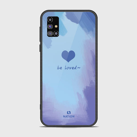 Samsung Galaxy M31s Cover - Onation Heart Series - HQ Ultra Shine Premium Infinity Glass Soft Silicon Borders Case