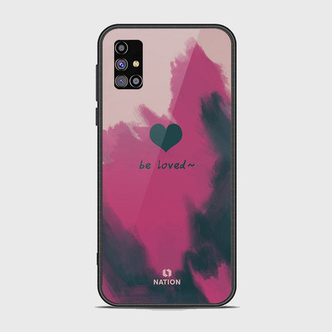 Samsung Galaxy M31s Cover - Onation Heart Series - HQ Ultra Shine Premium Infinity Glass Soft Silicon Borders Case