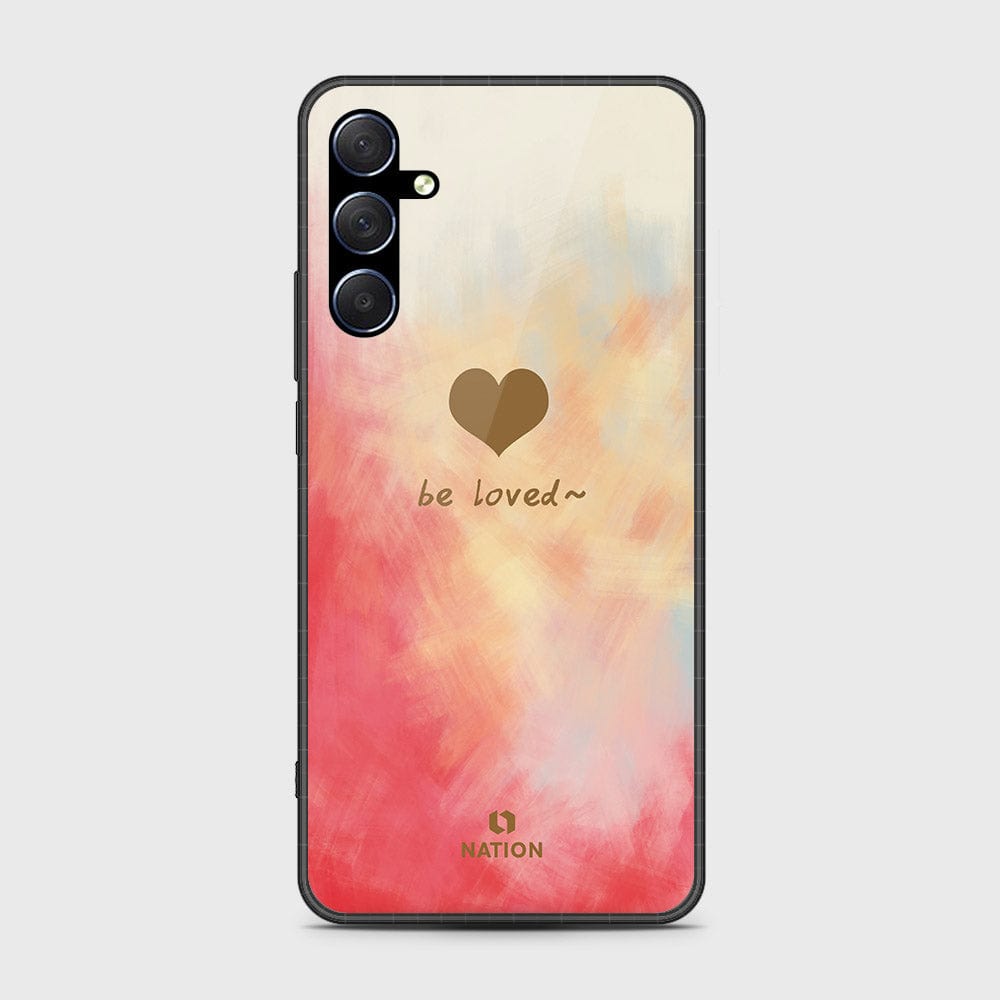 Samsung Galaxy M34 5G Cover- Onation Heart Series - HQ Ultra Shine Premium Infinity Glass Soft Silicon Borders Case