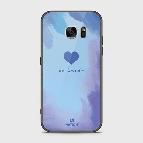 Samsung Galaxy S7 Cover- Onation Heart Series - HQ Ultra Shine Premium Infinity Glass Soft Silicon Borders Case
