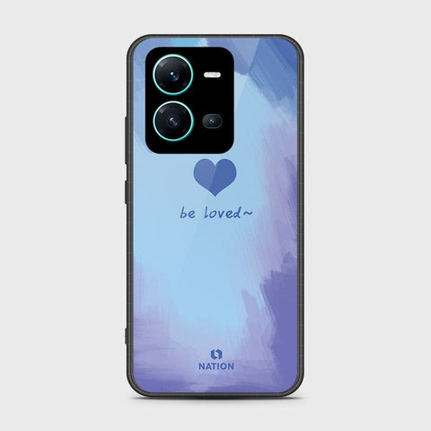 Vivo V25 5G Cover- Onation Heart Series - HQ Ultra Shine Premium Infinity Glass Soft Silicon Borders Case