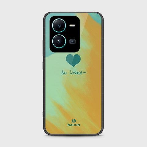 Vivo V25e Cover- Onation Heart Series - HQ Ultra Shine Premium Infinity Glass Soft Silicon Borders Case