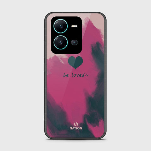 Vivo V25e Cover- Onation Heart Series - HQ Ultra Shine Premium Infinity Glass Soft Silicon Borders Case