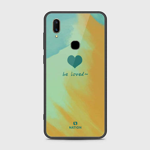 Vivo V11i Cover- Onation Heart Series - HQ Ultra Shine Premium Infinity Glass Soft Silicon Borders Case