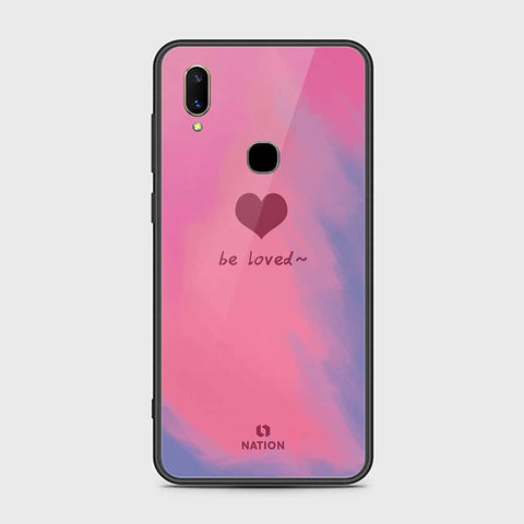 Vivo V11i Cover- Onation Heart Series - HQ Ultra Shine Premium Infinity Glass Soft Silicon Borders Case