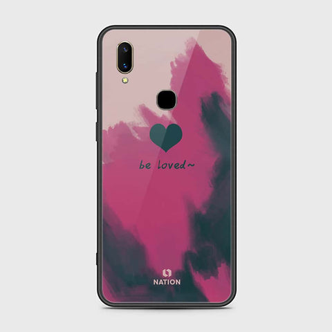 Vivo V11i Cover- Onation Heart Series - HQ Ultra Shine Premium Infinity Glass Soft Silicon Borders Case