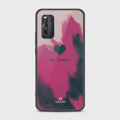 Vivo V19 Cover- Onation Heart Series - HQ Ultra Shine Premium Infinity Glass Soft Silicon Borders Case