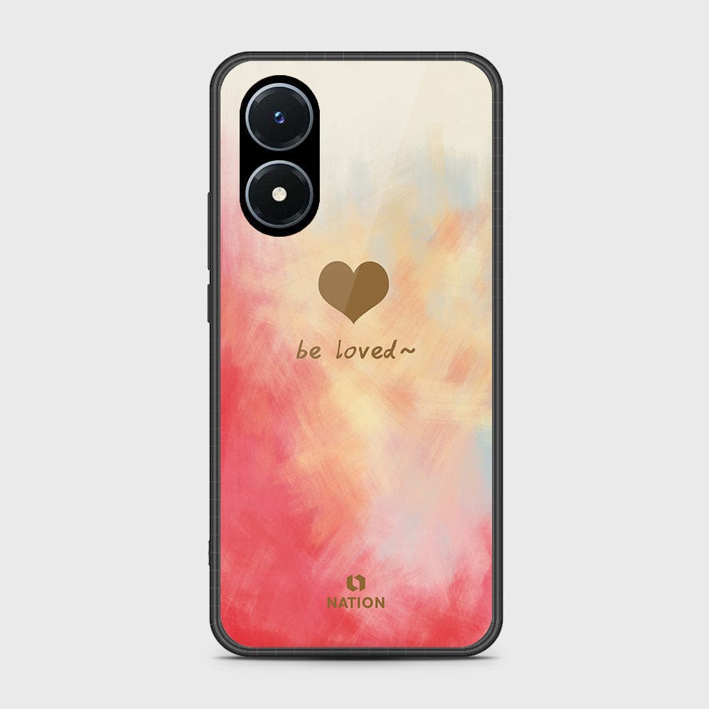 Vivo Y02s Cover- Onation Heart Series - HQ Ultra Shine Premium Infinity Glass Soft Silicon Borders Case