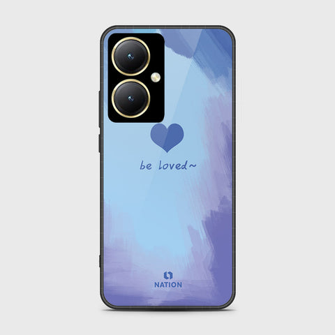Vivo Y35m Plus Cover- Onation Heart Series - HQ Ultra Shine Premium Infinity Glass Soft Silicon Borders Case