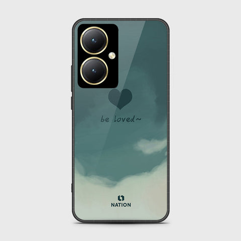 Vivo Y35m Plus Cover- Onation Heart Series - HQ Ultra Shine Premium Infinity Glass Soft Silicon Borders Case